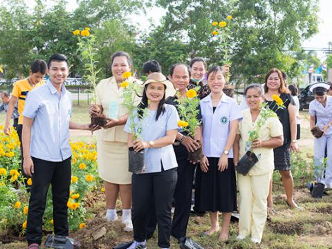 กิจกรรมปลูกต้นดาวเรือง